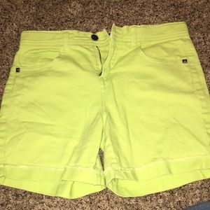 Green shorts